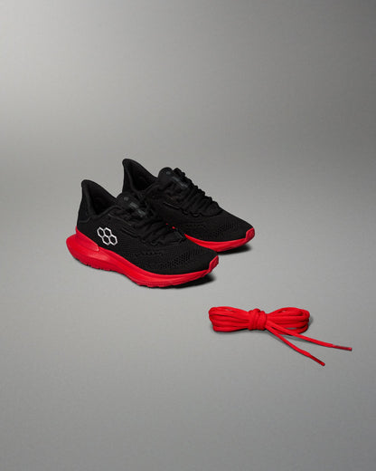 RUDIS RUDIS Journey Knit Youth Training Shoes - Black/Red