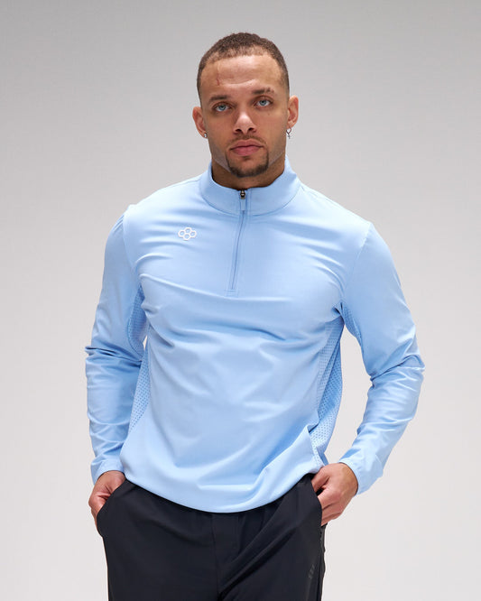 RUDIS RUDIS Victory 1/4 Zip - Light Blue