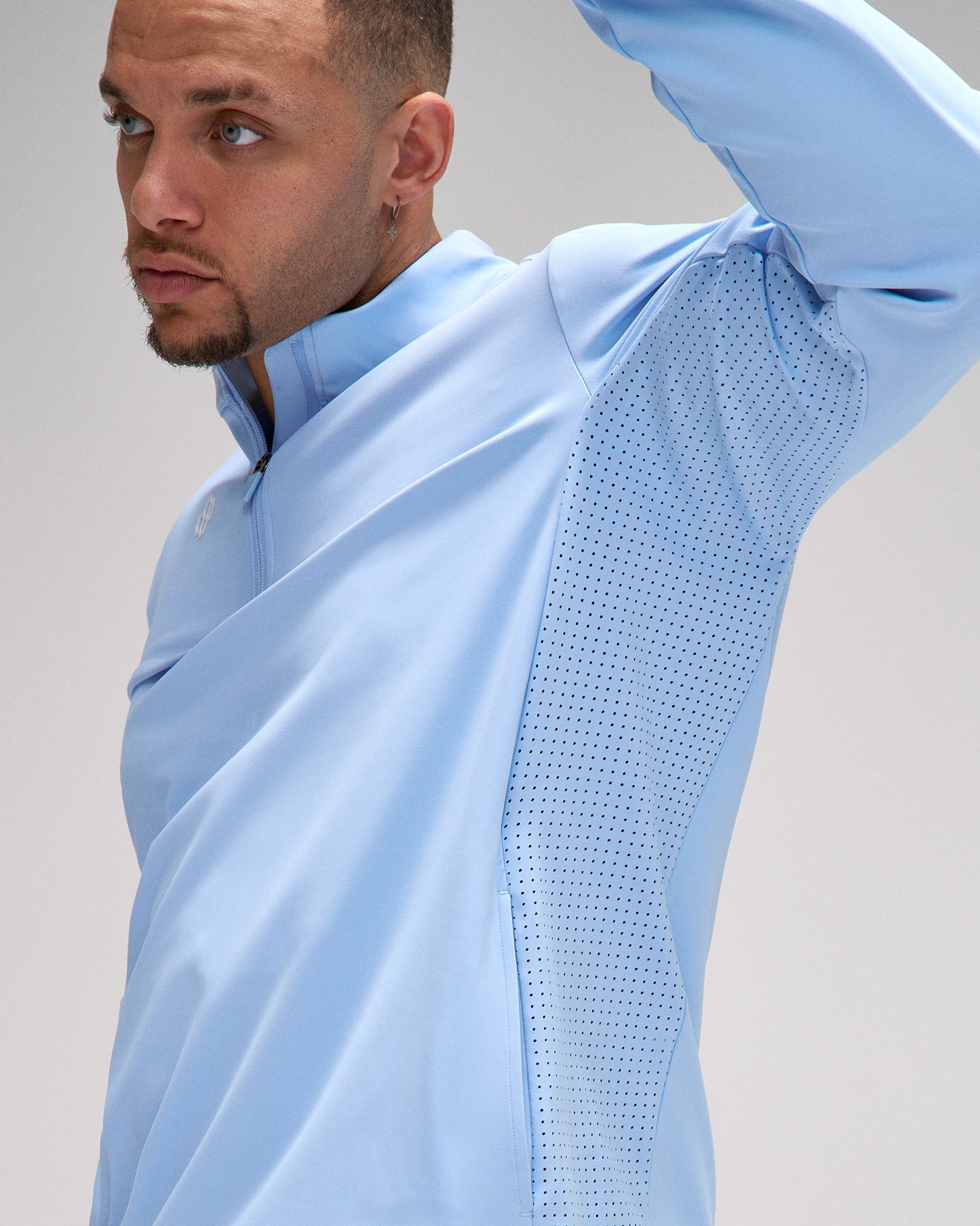 RUDIS RUDIS Victory 1/4 Zip - Light Blue