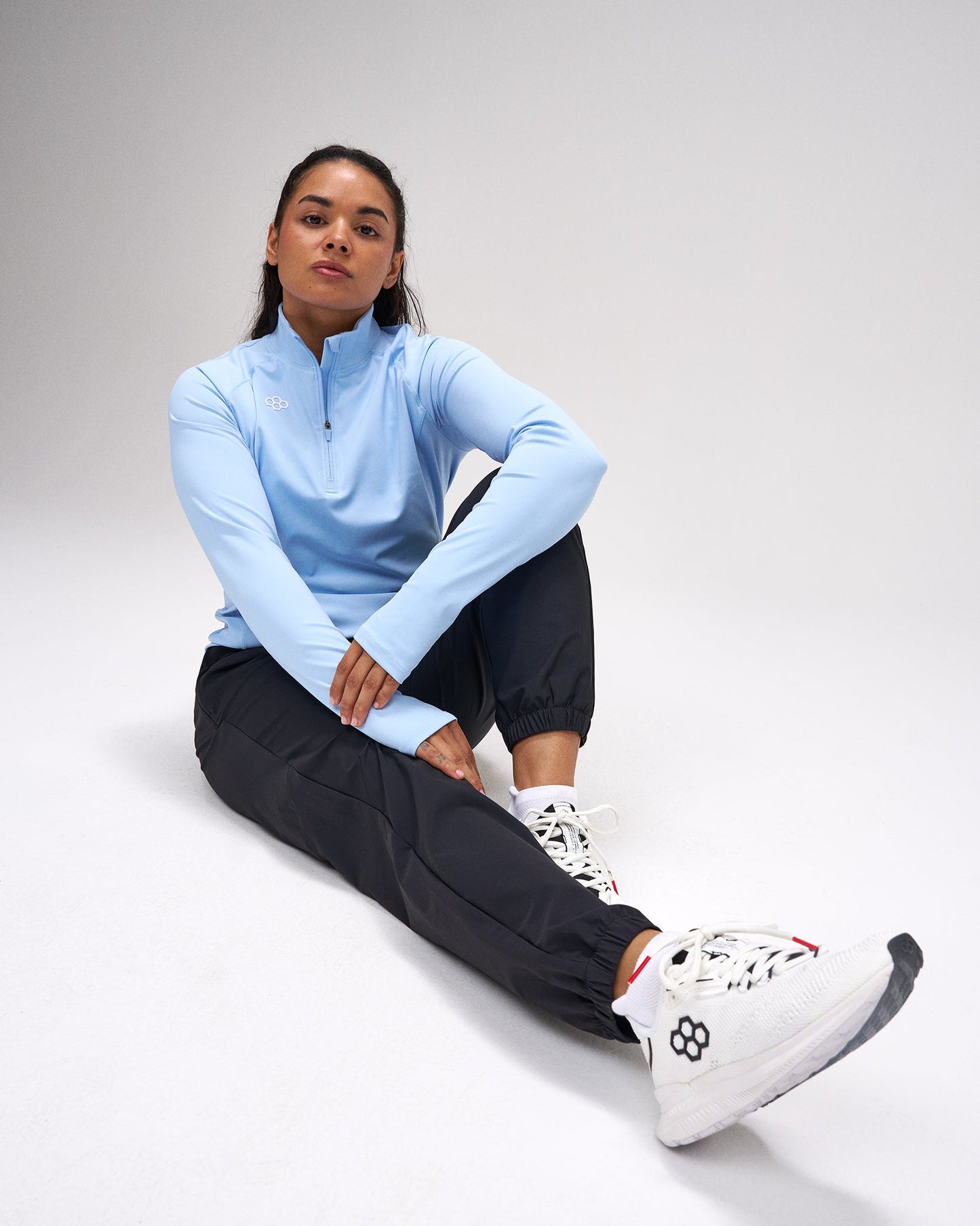 RUDIS Women's Victory 1/4 Zip - Light Blue
