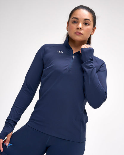 RUDIS Women's Victory 1/4 Zip - Navy