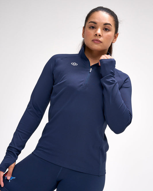 RUDIS Women's Victory 1/4 Zip - Navy