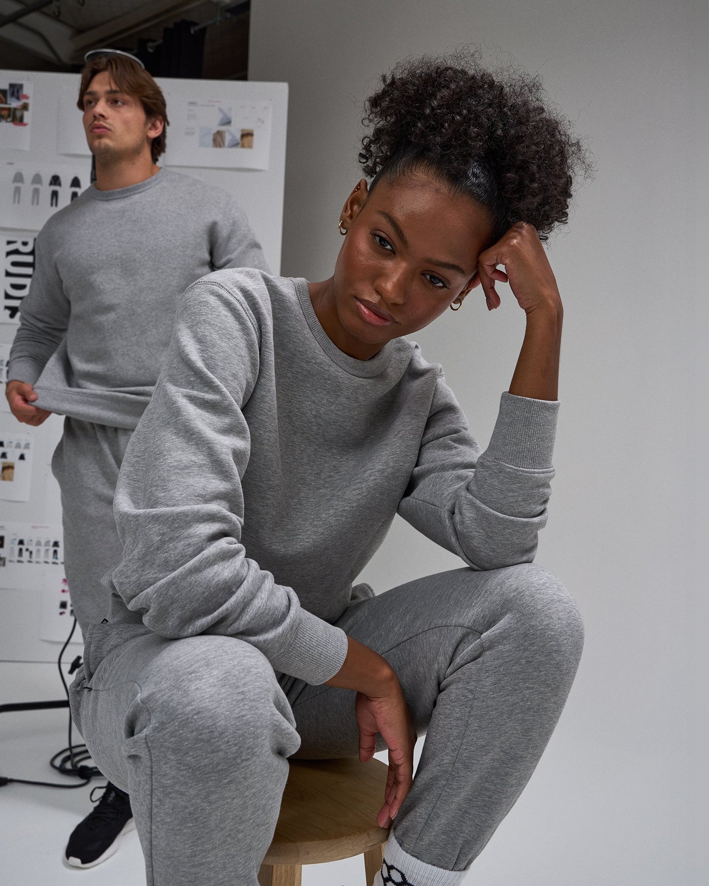 RUDIS Comfort Fleece Crewneck - Gray