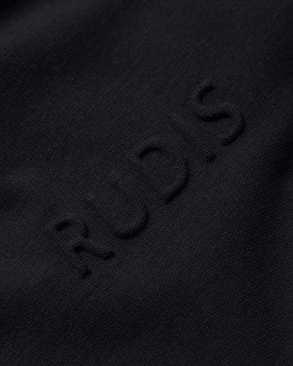 RUDIS RUDIS Embossed Wordmark Women's Sleeveless Crop Hoodie - Conquer Every Challenge