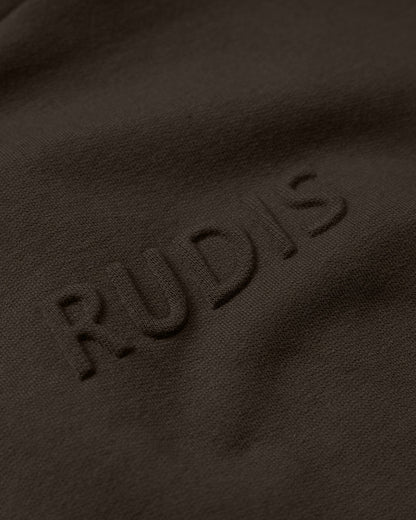 RUDIS RUDIS Embossed Wordmark Women's Sleeveless Crop Hoodie - Conquer Every Challenge