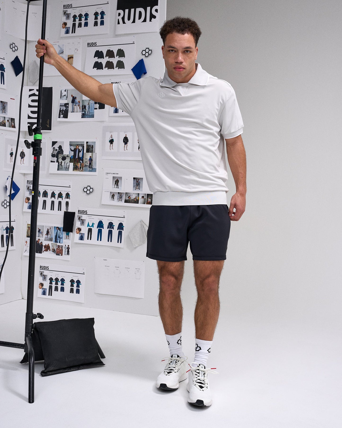 RUDIS RUDIS Chronicle Elite Athletic Polo - Lunar