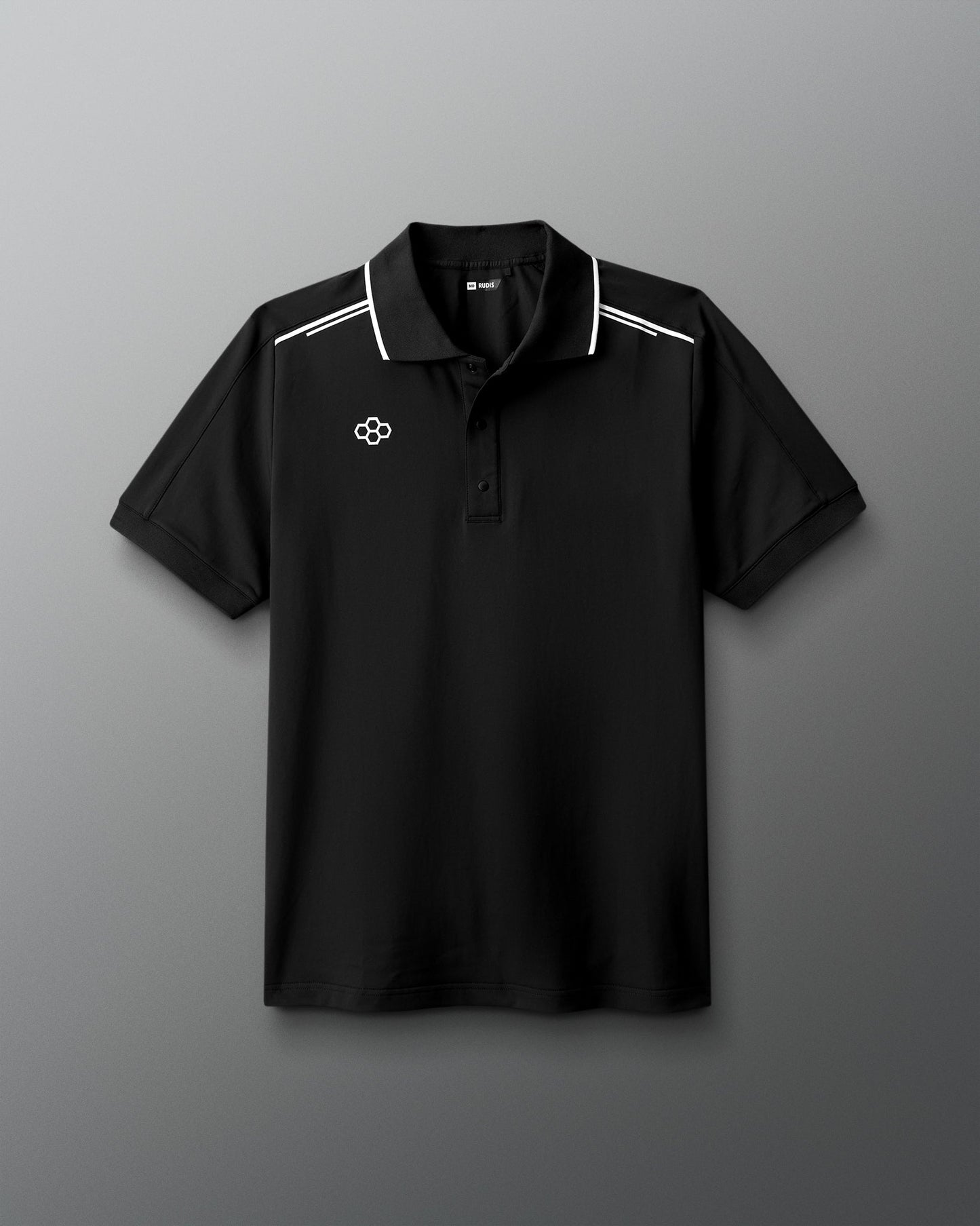 RUDIS RUDIS Chronicle Elite Snap Polo - Black