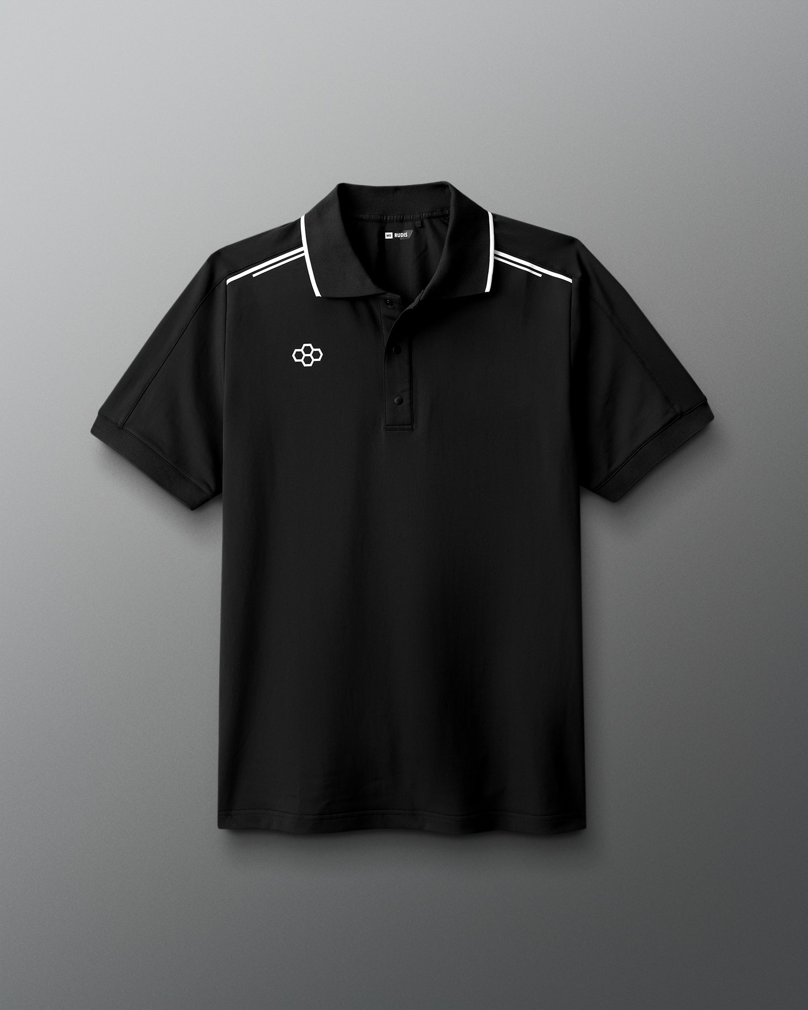 RUDIS RUDIS Chronicle Elite Snap Polo - Black