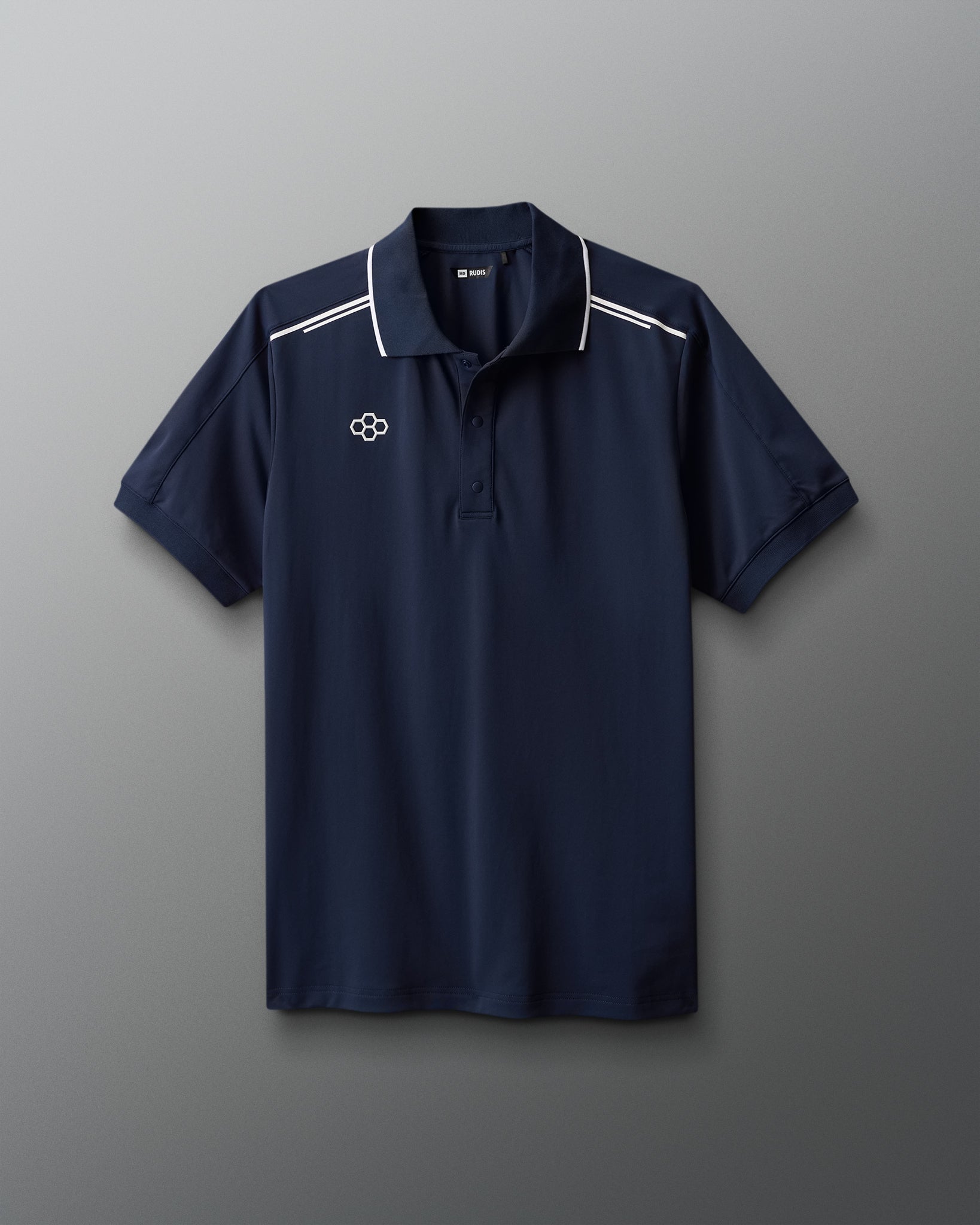 RUDIS RUDIS Chronicle Elite Snap Polo - Navy