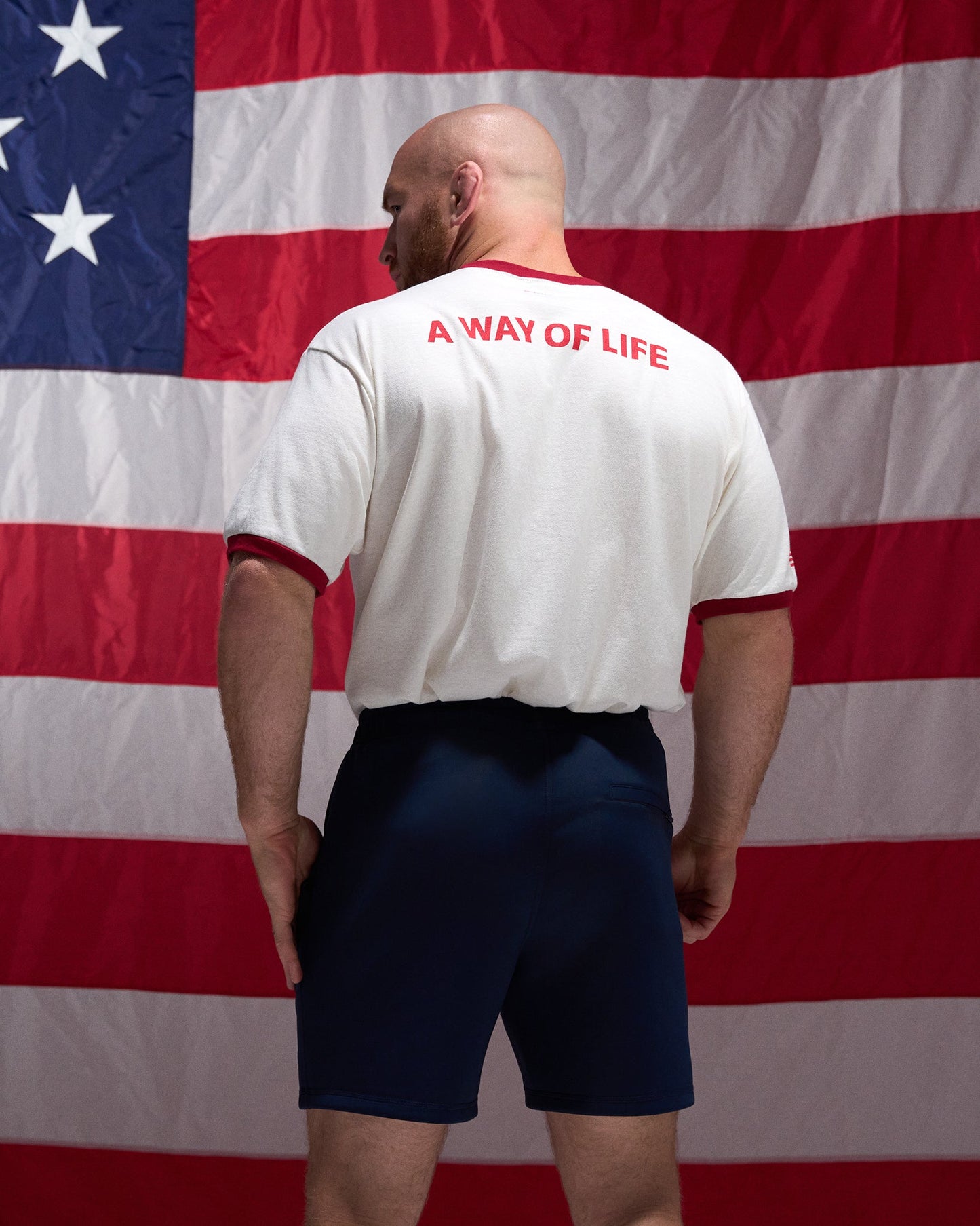 RUDIS United States Wrestling Vintage Ringer T-Shirt
