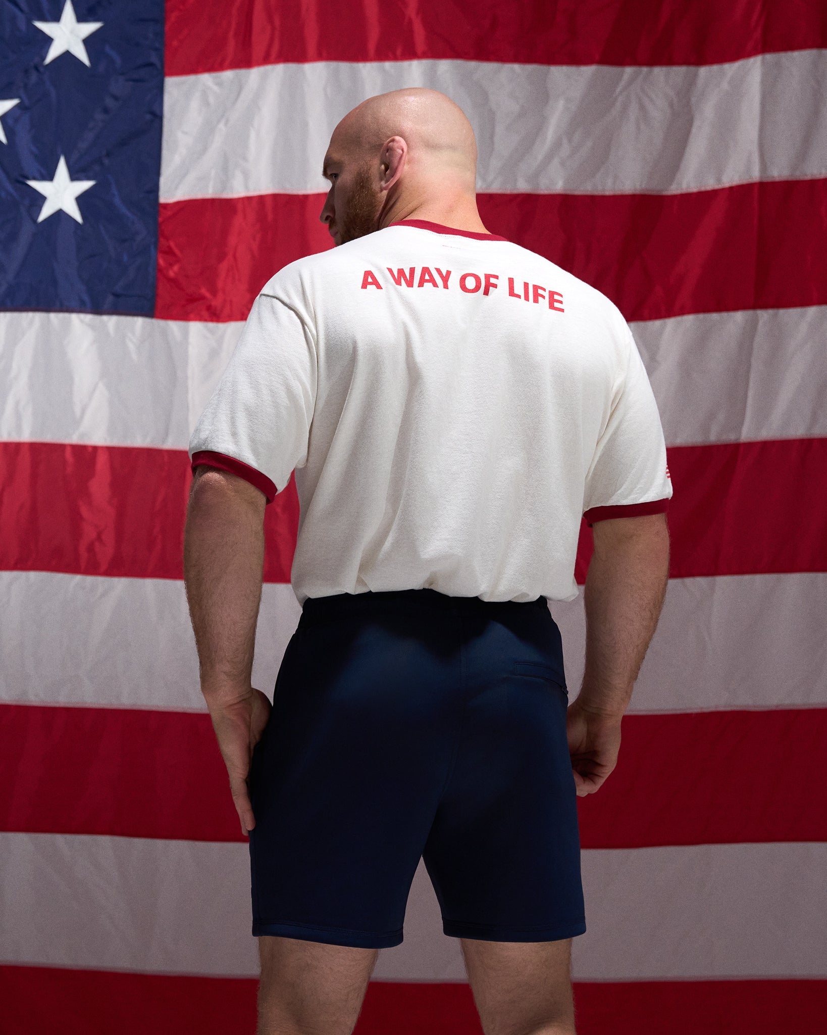 RUDIS United States Wrestling Vintage Ringer T-Shirt