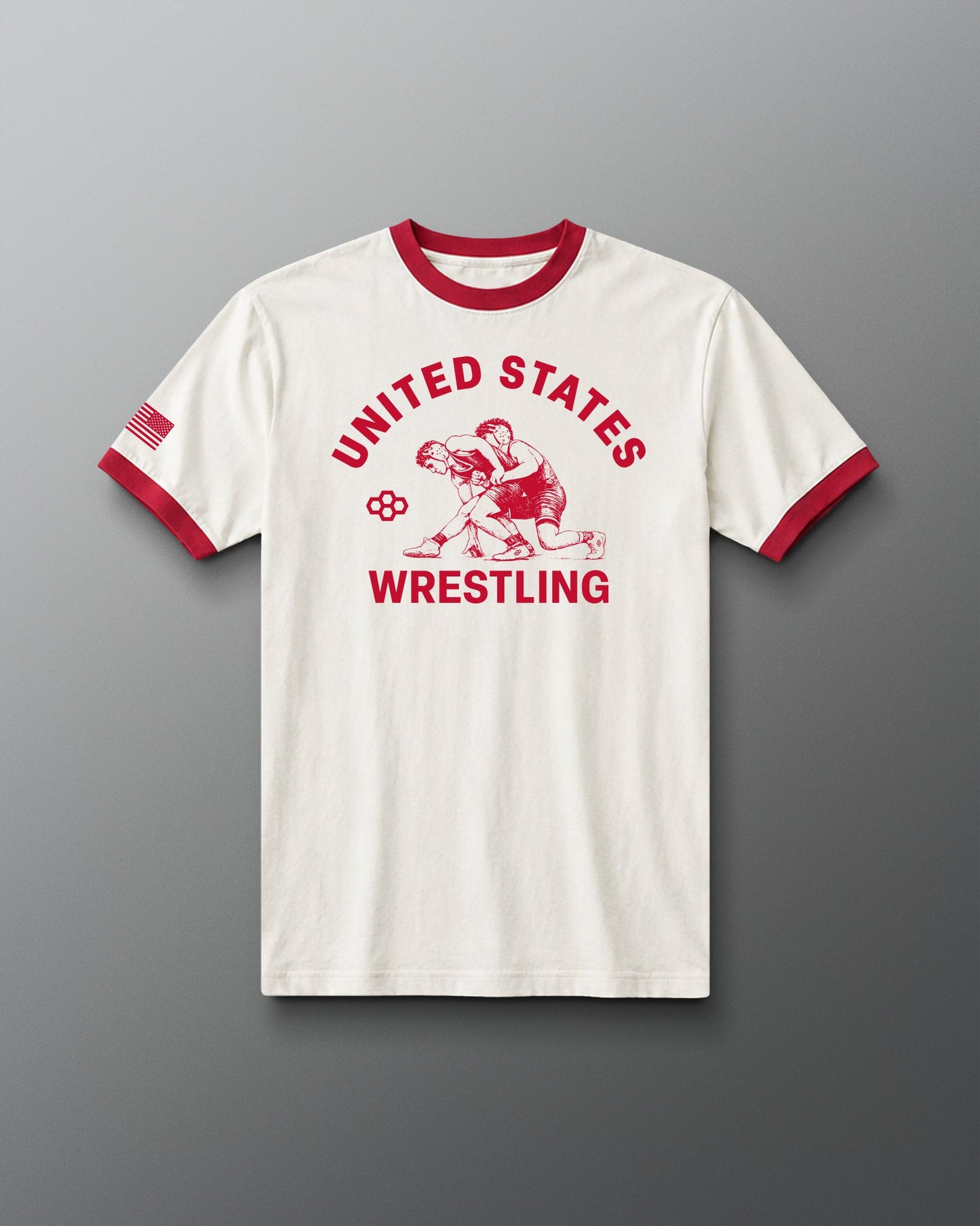 RUDIS United States Wrestling Vintage Ringer T-Shirt
