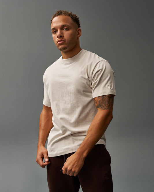 RUDIS Heavyweight Jersey T-Shirt - Bone