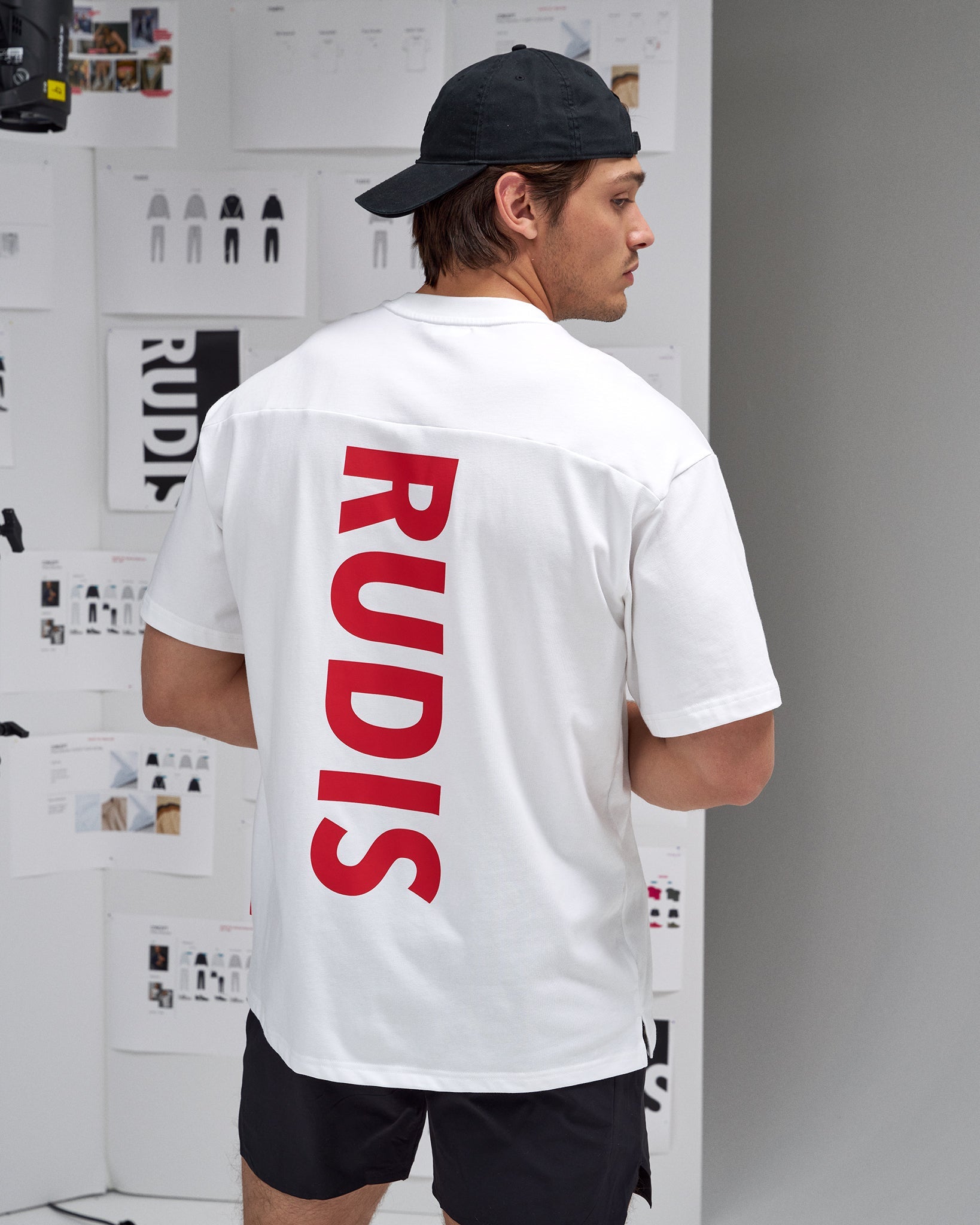 RUDIS RUDIS Script Drop Shoulder T-Shirt