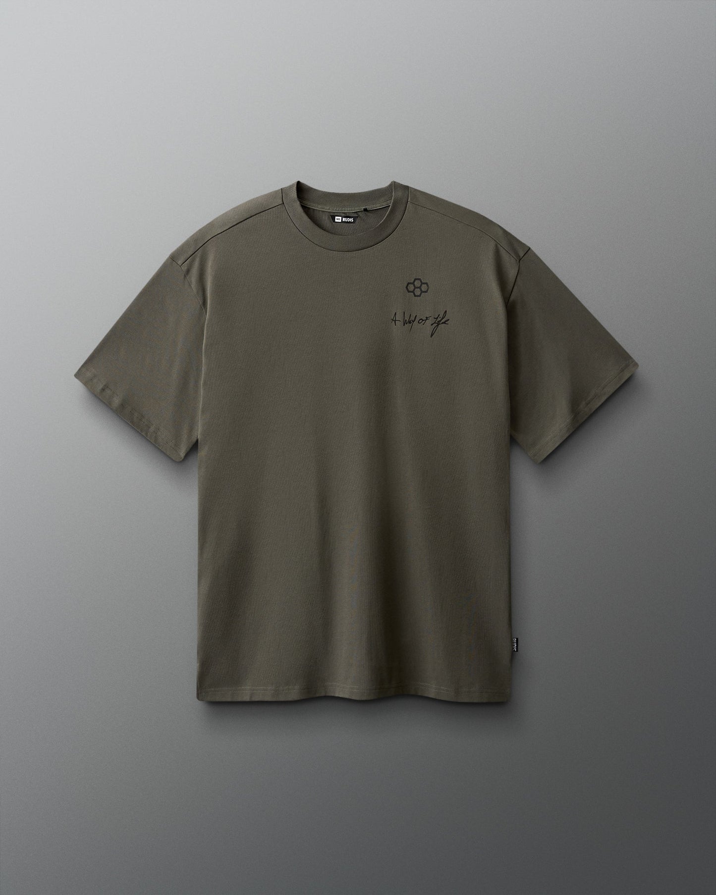 RUDIS RUDIS Script Drop Shoulder T-Shirt