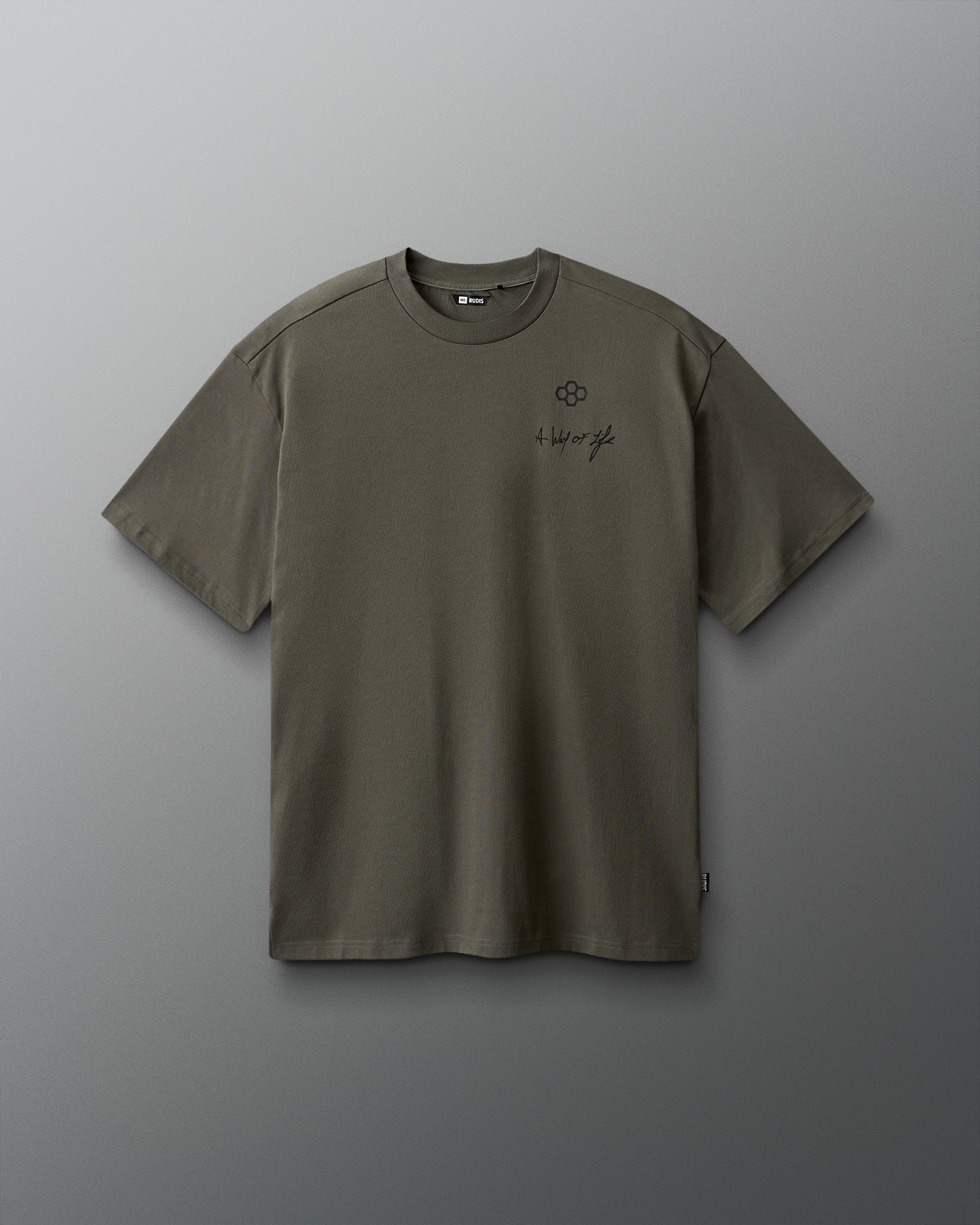 RUDIS RUDIS Script Drop Shoulder T-Shirt