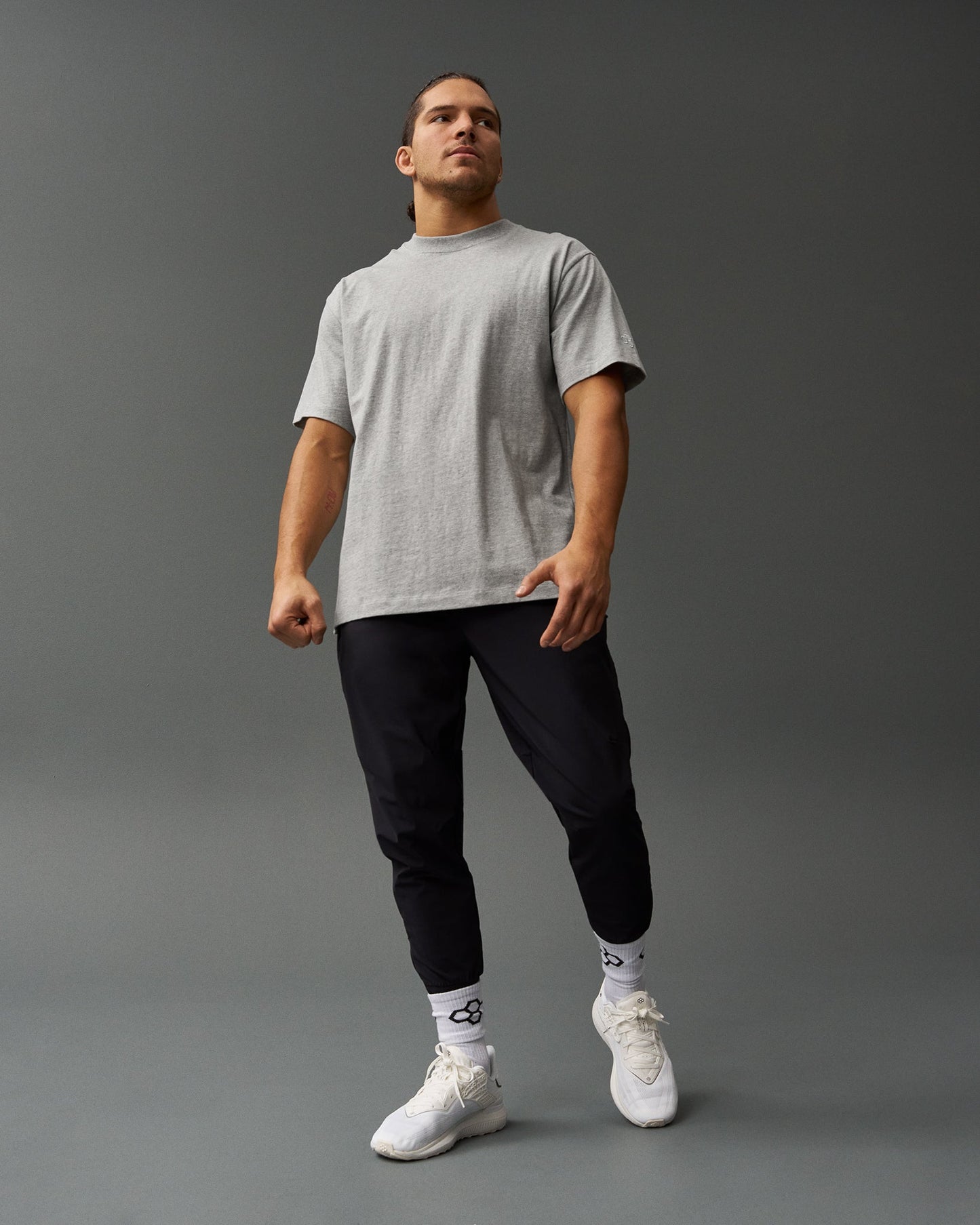 RUDIS Heavyweight Jersey T-Shirt - Heather Gray