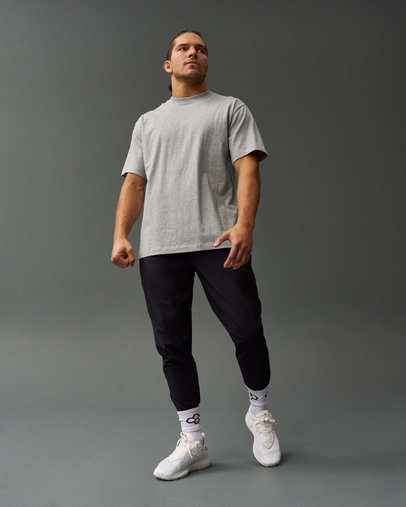 RUDIS Heavyweight Jersey T-Shirt - Heather Gray