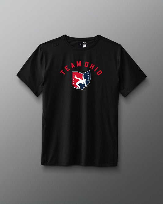 RUDIS Ohio USA Arch Logo Performance Heather T-Shirt