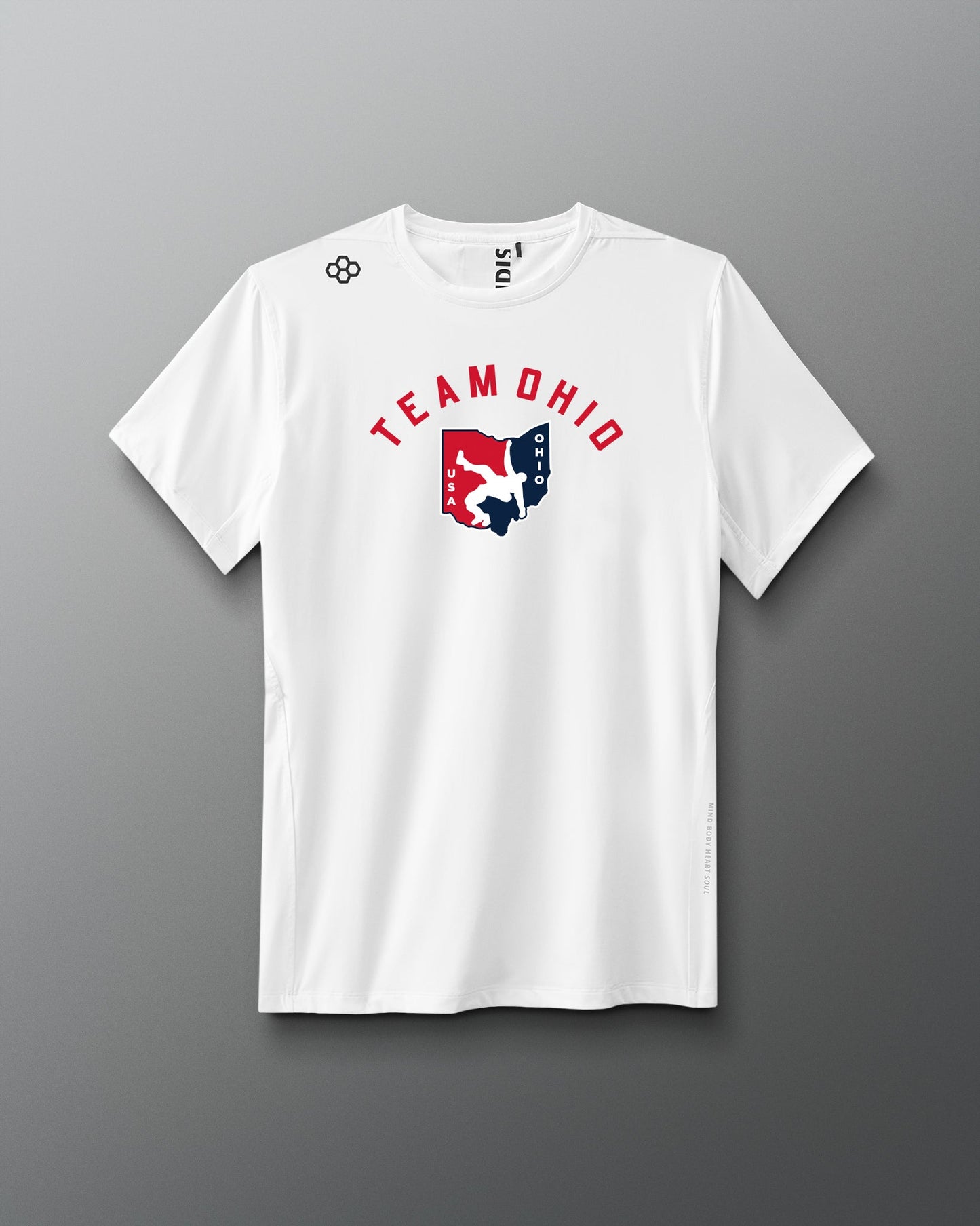 RUDIS Ohio USA Arch Logo Performance Heather T-Shirt
