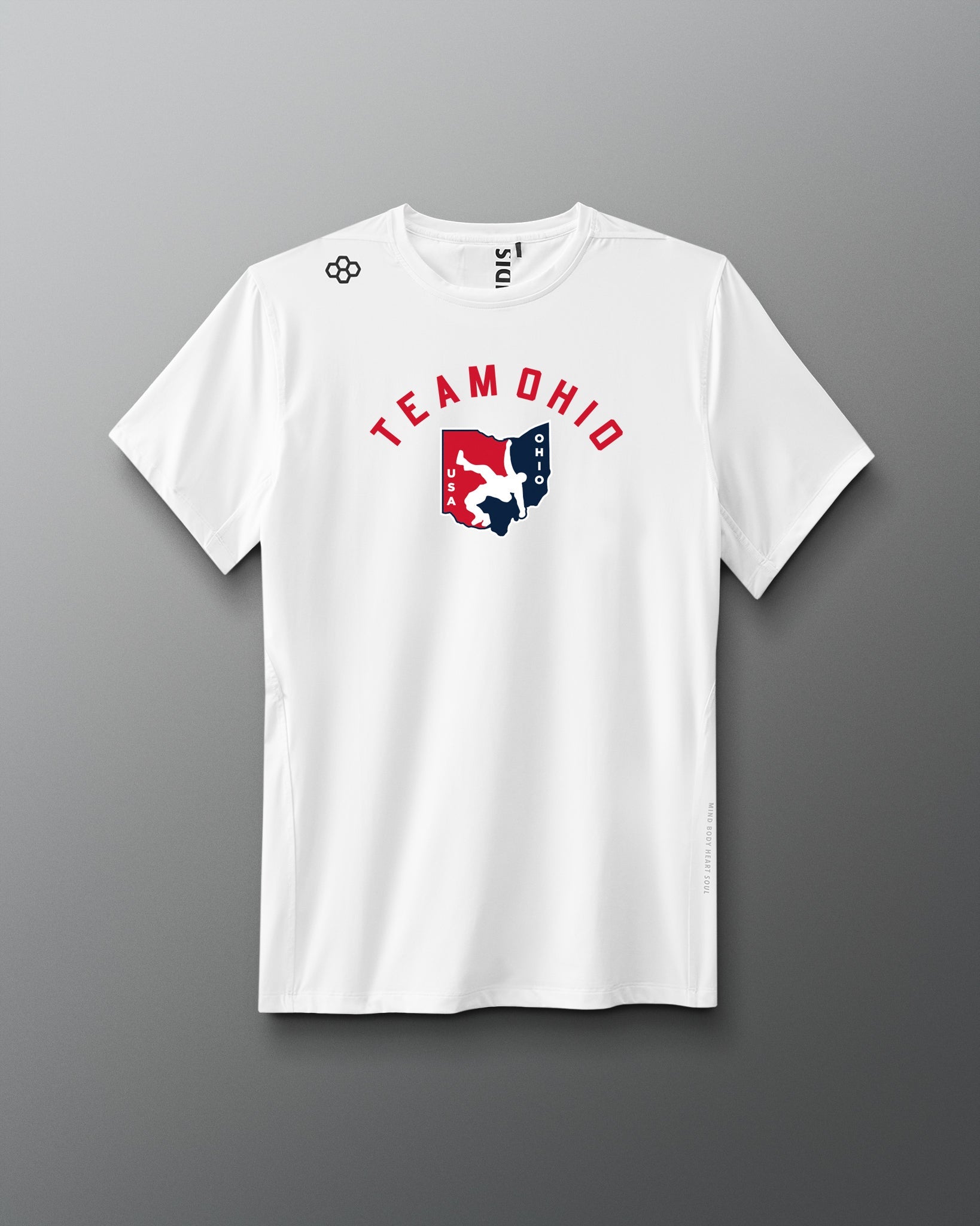 RUDIS Ohio USA Arch Logo Performance Heather T-Shirt