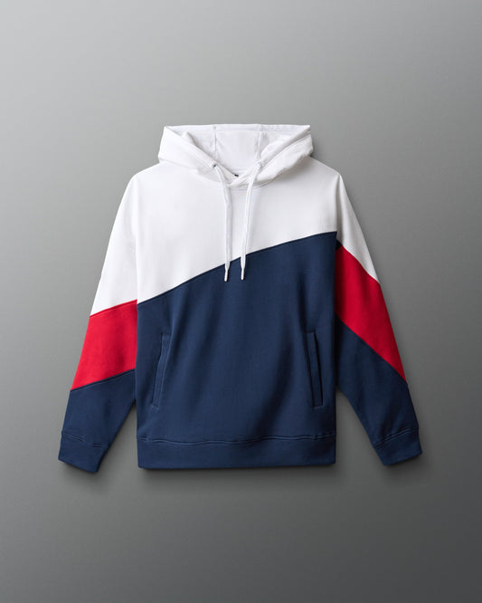 RUDIS RUDIS Colorblock Hoodie - Navy/White/Red