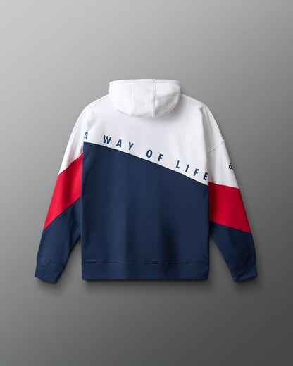 RUDIS RUDIS Colorblock Hoodie - Navy/White/Red