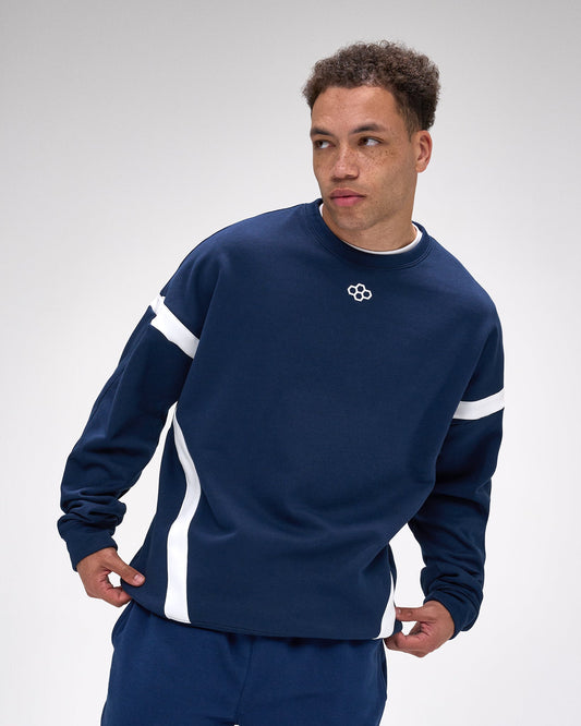 RUDIS RUDIS Colorblock Crewneck - Navy