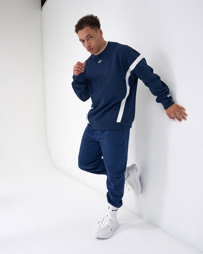 RUDIS RUDIS Colorblock Crewneck - Navy