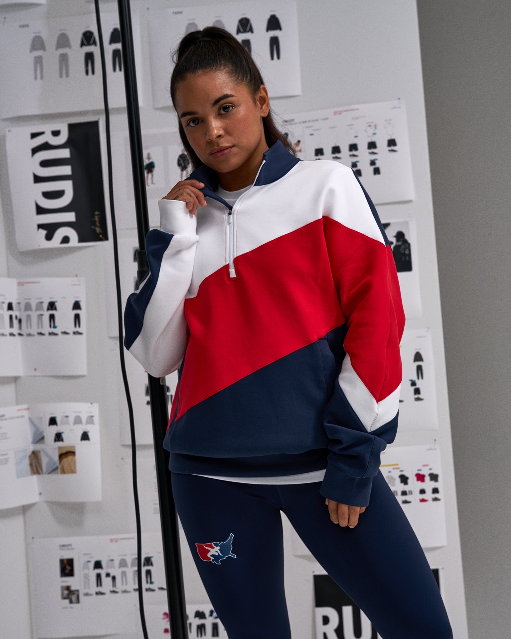 RUDIS RUDIS Colorblock 1/4 Zip