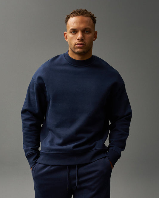 RUDIS RUDIS Titan Heavyweight Fleece Crewneck - Navy