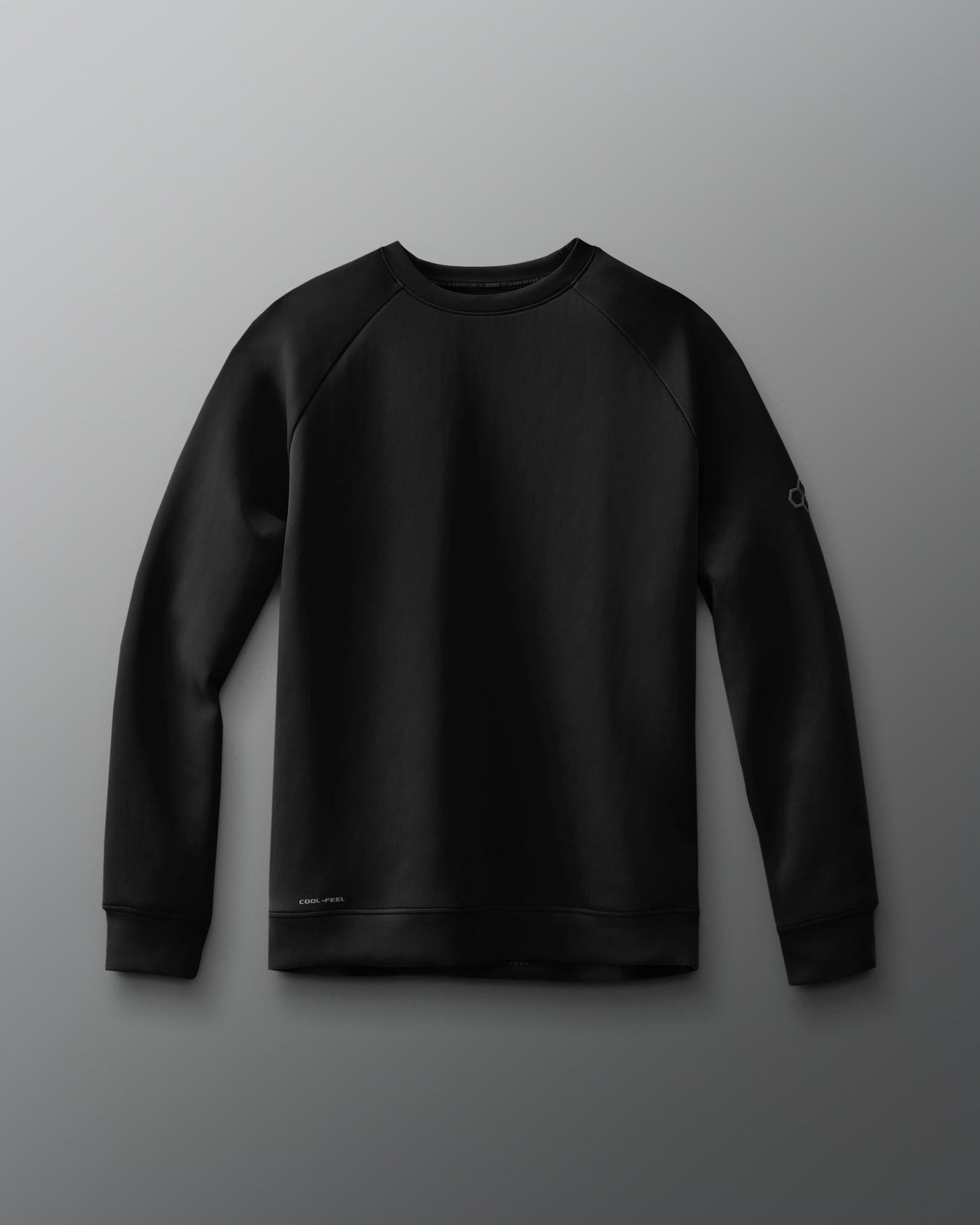 RUDIS RUDIS COOL-FEEL Crewneck - Black - Conquer Comfort with Style
