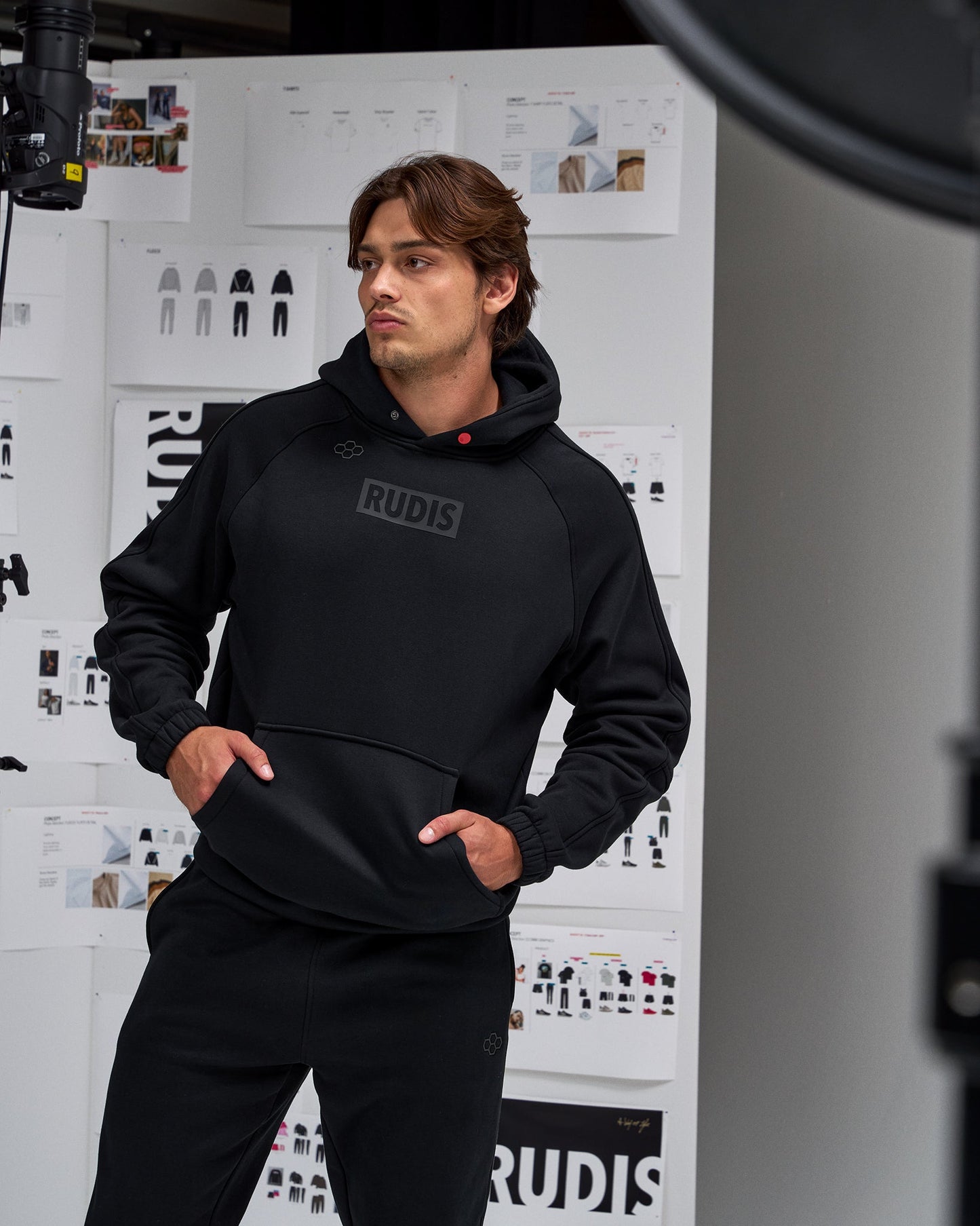 RUDIS RUDIS Block Tech Fleece Hoodie