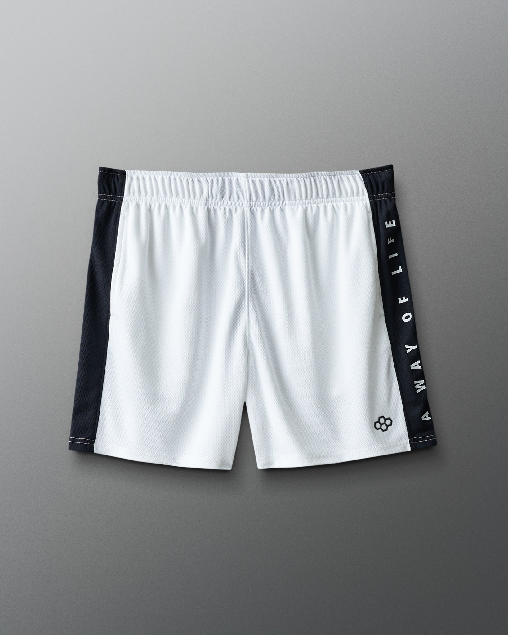 RUDIS RUDIS 5" Panel Mesh Short - White/Black