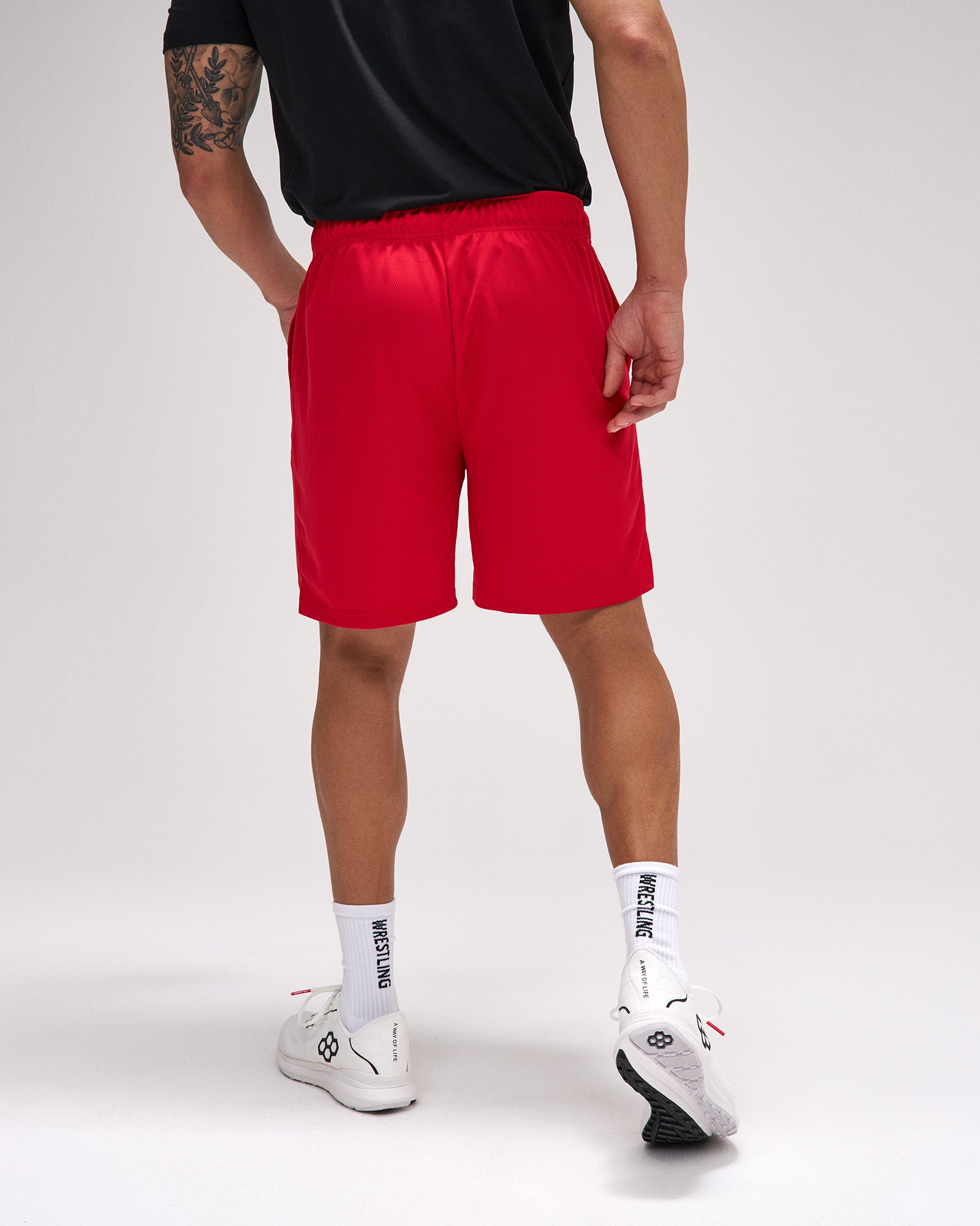 RUDIS RUDIS 7" Mesh Shorts - Red