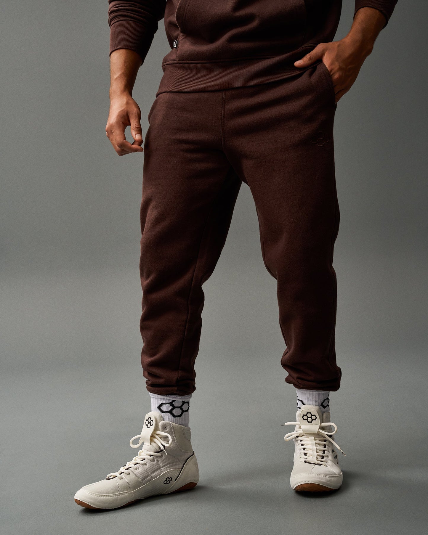 RUDIS RUDIS Titan Heavyweight Fleece Jogger - Ground Coffee