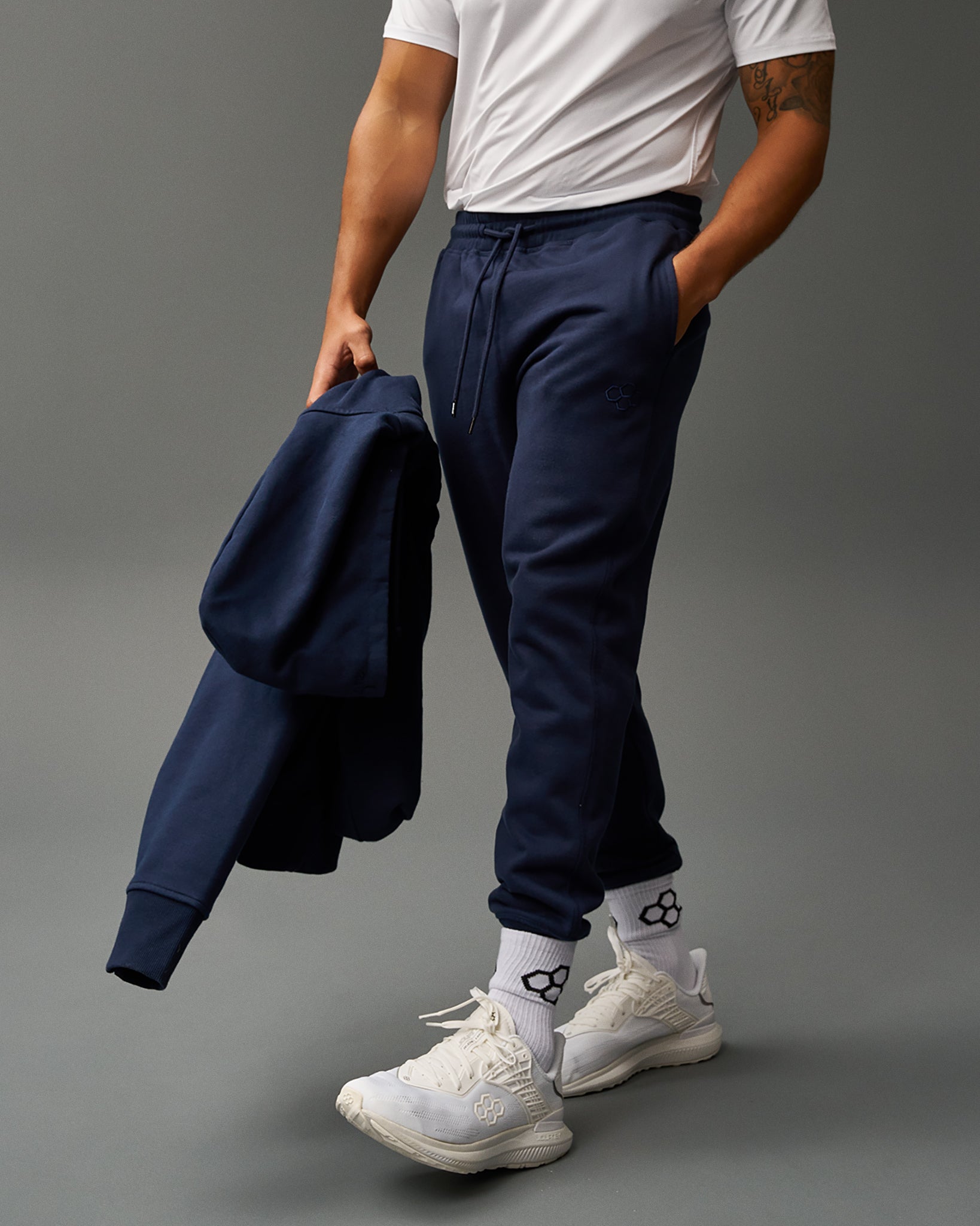 RUDIS RUDIS Titan Heavyweight Fleece Jogger - Navy