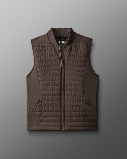 RUDIS RUDIS Cocoa Lightweight Puffer Vest – Water-Resistant Activewear