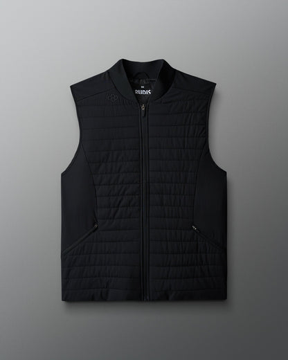RUDIS RUDIS Black Lightweight Puffer Vest – Water-Resistant Activewear