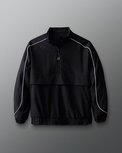 RUDIS RUDIS 1/4 Zip Windbreaker - Black - Weathering the Storm, Wrestling Strong