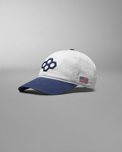 RUDIS RUDIS Freestyle Unstructured Hat - White/Navy