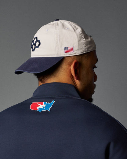 RUDIS RUDIS Freestyle Unstructured Hat - White/Navy