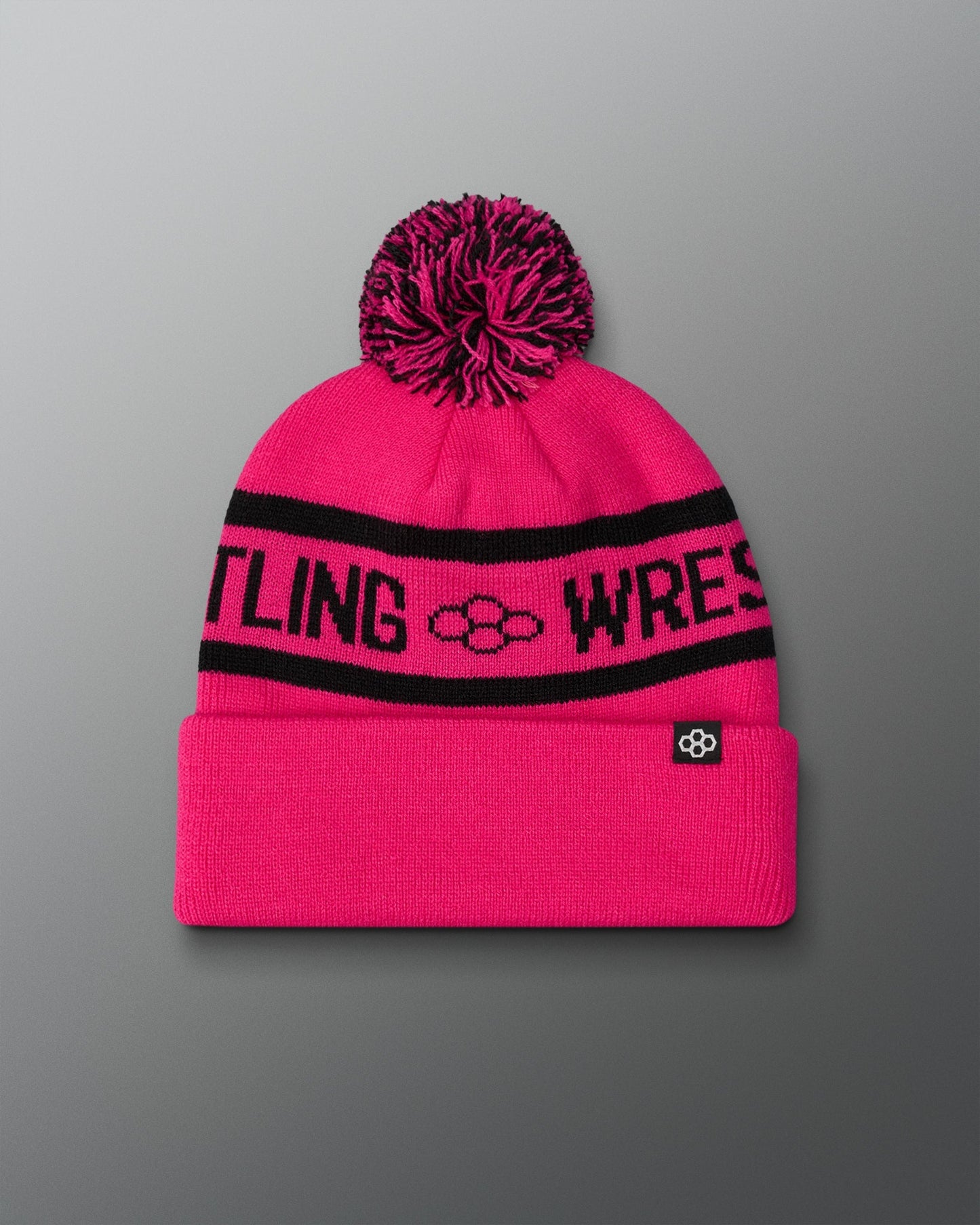 RUDIS RUDIS Two Tone Pom Beanie - Pink/Black