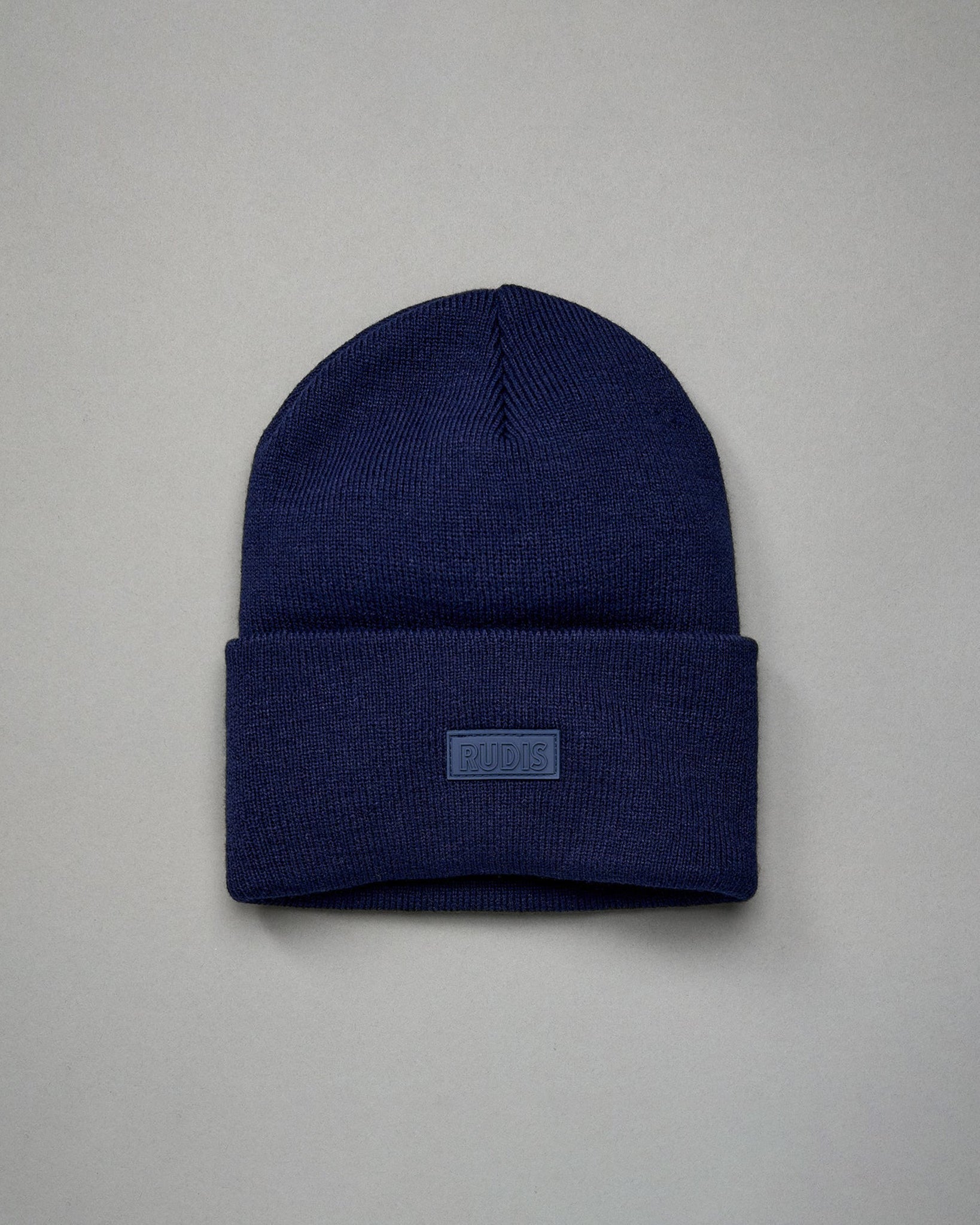 RUDIS RUDIS Silicone Patch Foldover Beanie - Stay Warm & Stylish