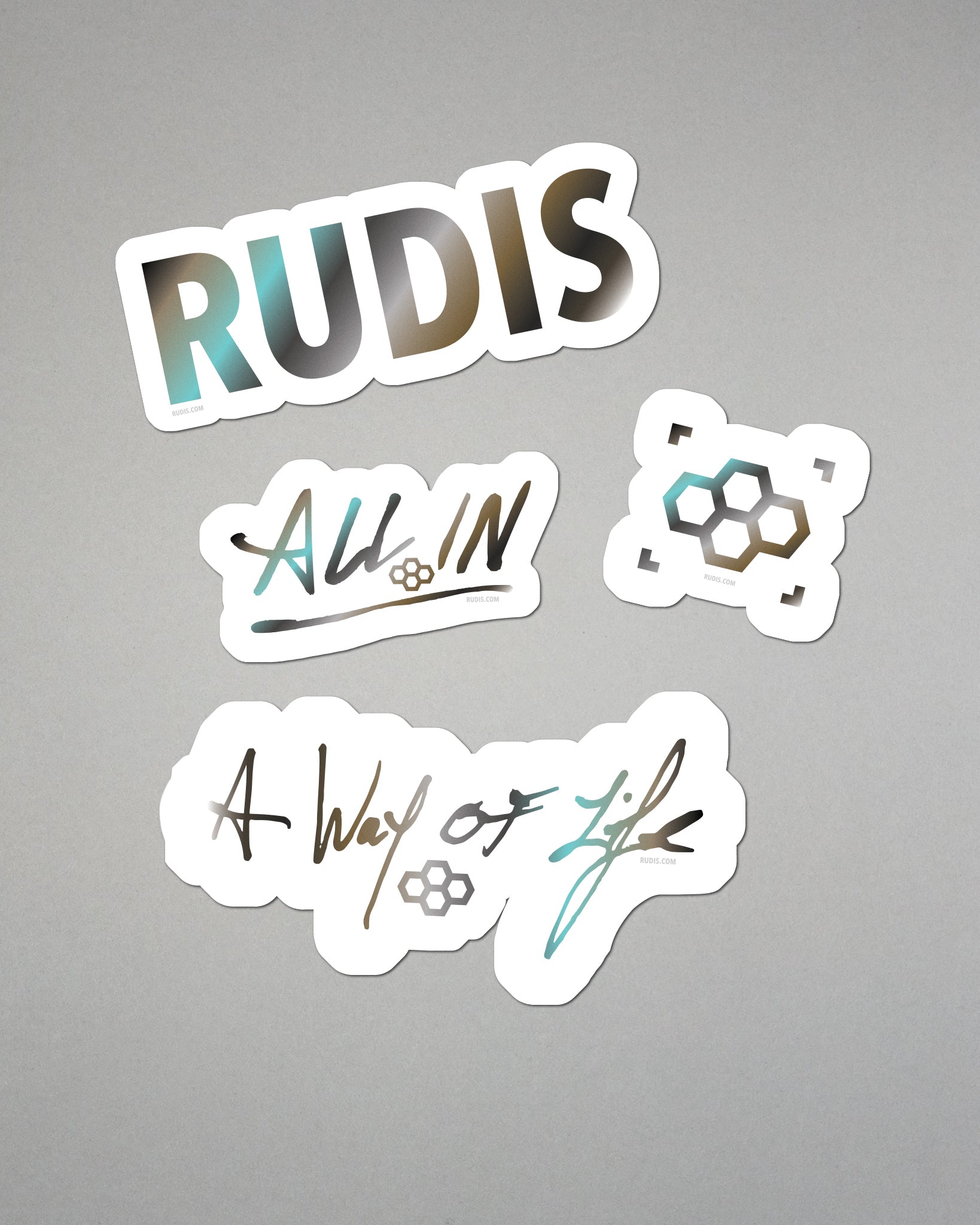 RUDIS RUDIS Metallic Core Sticker Pack