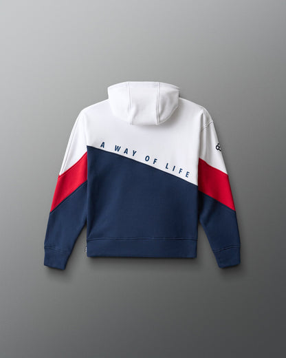 RUDIS RUDIS Colorblock Youth Hoodie - Navy/White/Red