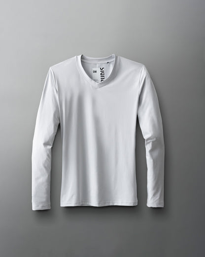 RUDIS RUDIS Performance Women's V-Neck Long Sleeve - Lunar Gray - Conquer the Mat