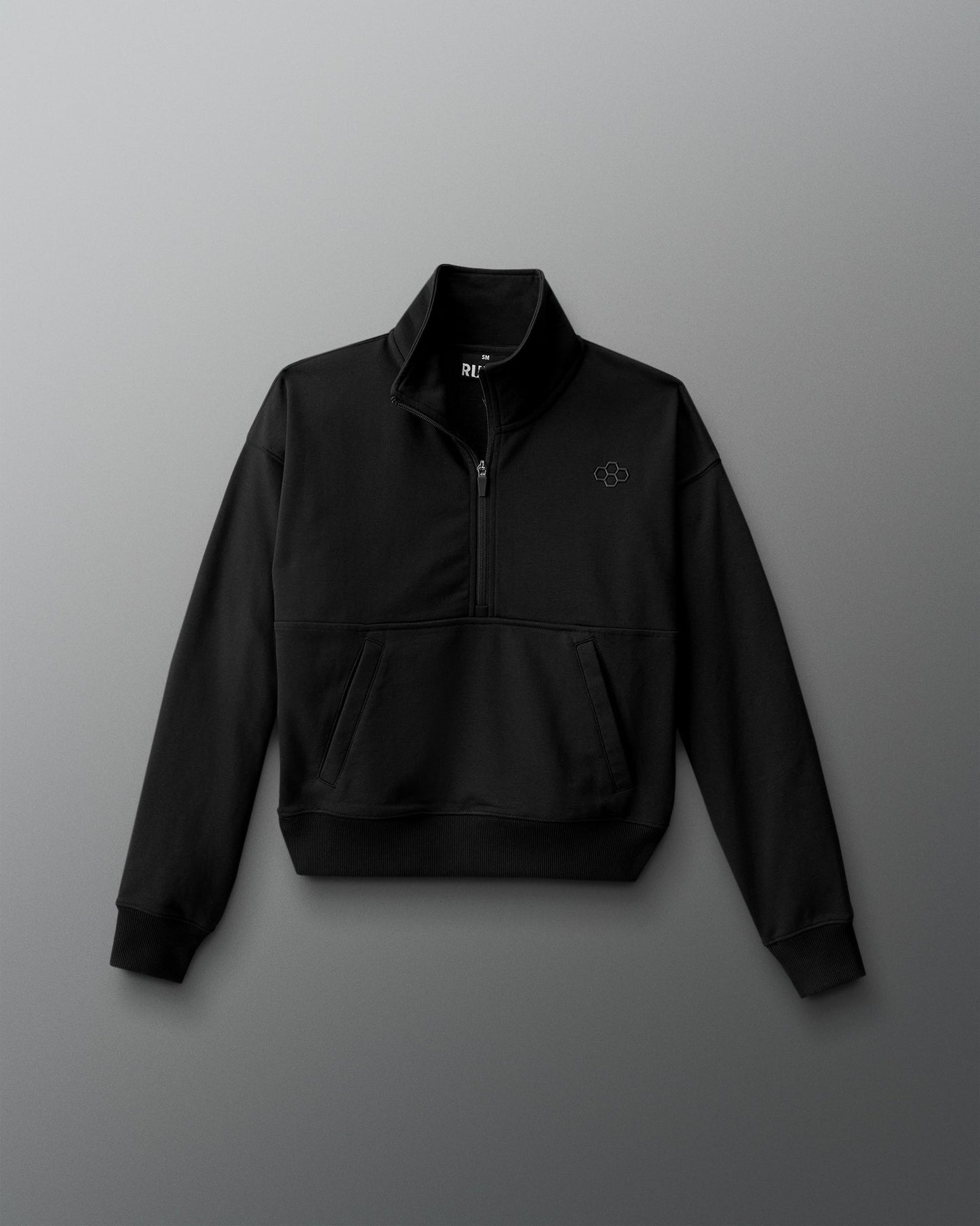 RUDIS Women's Luxe Terry 1/4 Zip - Black