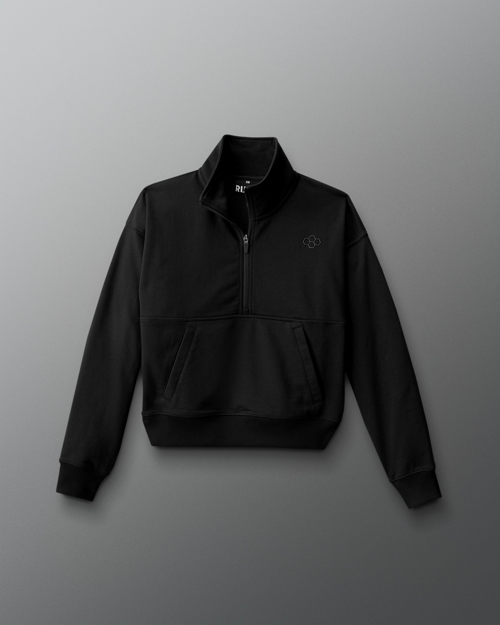 RUDIS Women's Luxe Terry 1/4 Zip - Black
