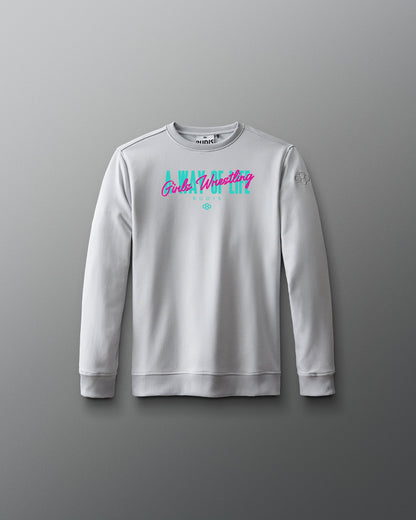 RUDIS Motto "Girls Wrestling" Youth Elite Terry Crewneck